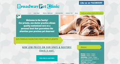 Desktop Screenshot of broadwaypetclinic.com